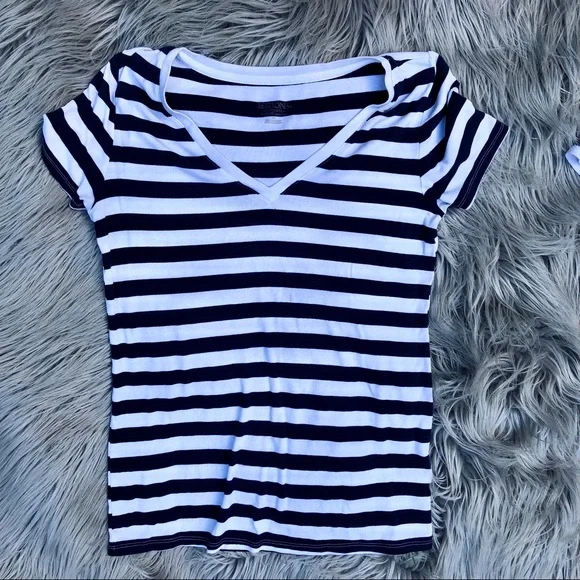 Merona + Shein Emo Stripe T-Shirt Trio, Size M - Picture 6 of 11